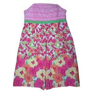 Lilly Pulitzer Betsey Strapless Dress 10